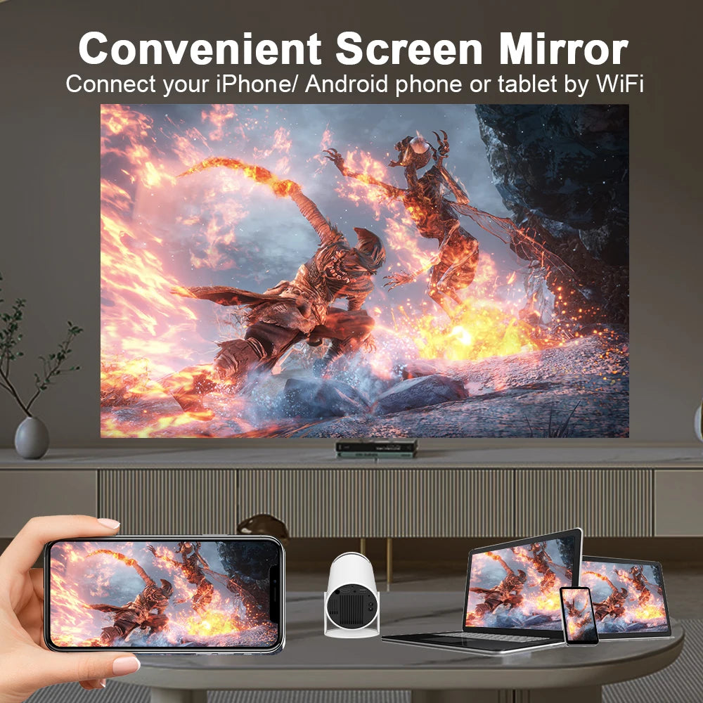 EnhancedMag™ SMART 4K 1080P MINI PROJECTOR